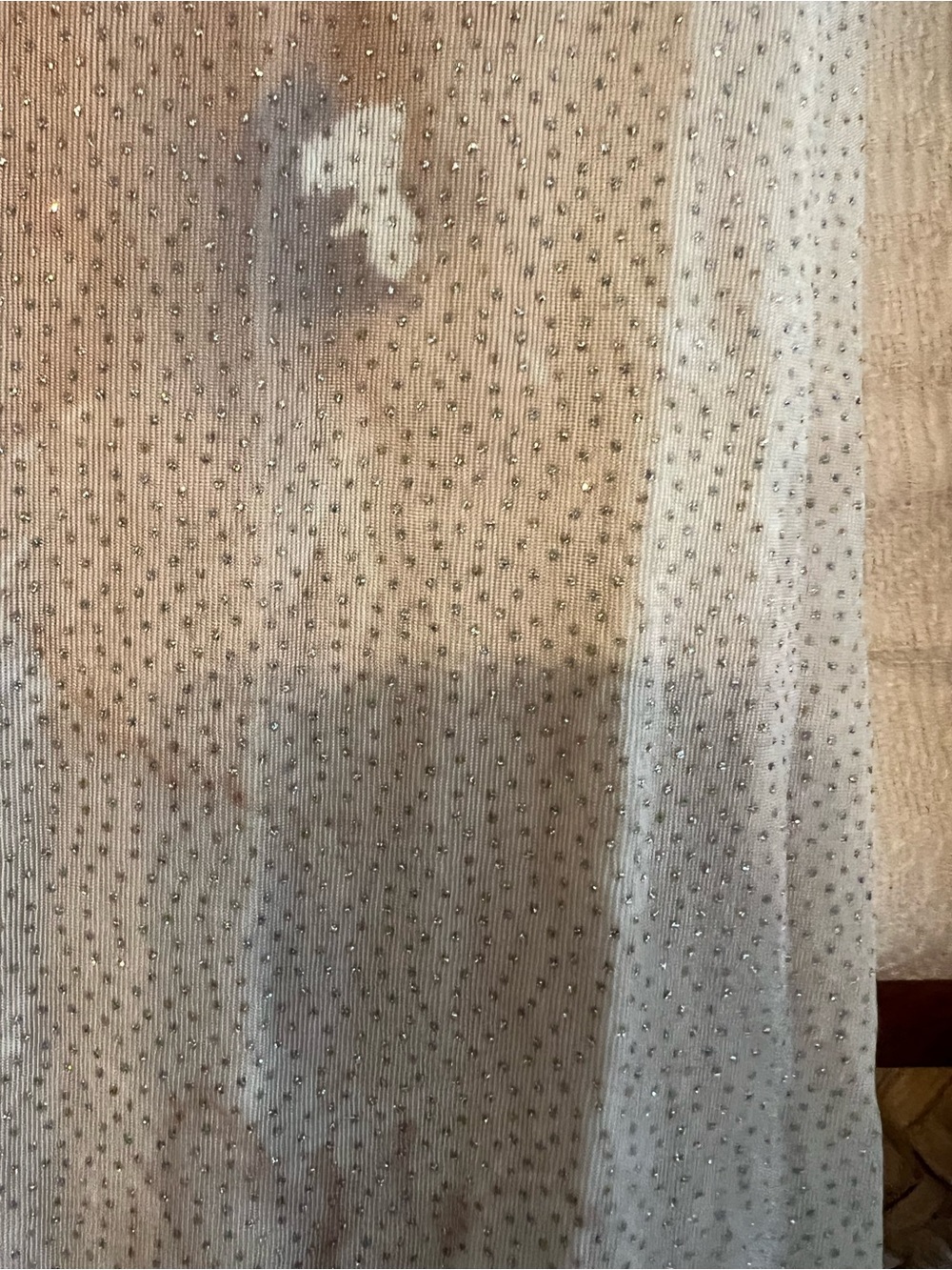 Huey Waltzer for Saks Fifth Avenue Vintage Y2K Floral Mesh Mini Dress Size 4 - Picture 4 of 5